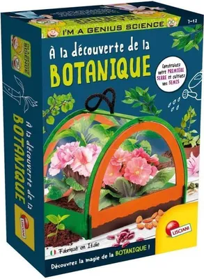 Immagine prodotto di Set scientifico botanico, serra in miniatura in legno, esperimenti sulla crescita delle piante, 7-12 anni