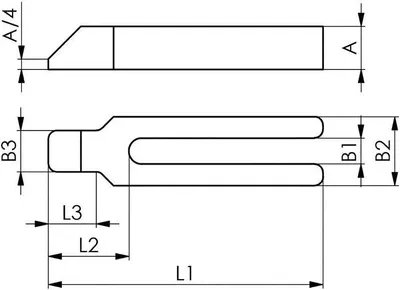 Immagine prodotto di Amf Morsetto a forcella n. 6315Gn 33x315 Verniciato M.Nase