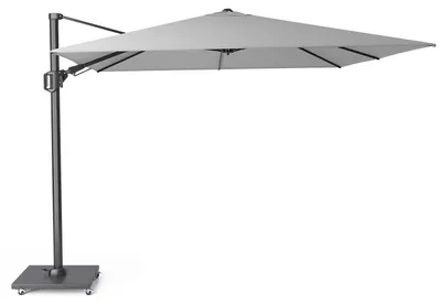 Produktbild von Platinum Sonnenschirm quadratisch 3x3m Challenger T² Basic | doppelt kippbarㅤ3.0 x 3.0 Meter 3 Light Grey | Anthrazit