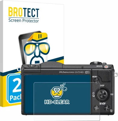 Produktbild von 2x Für Sony Alpha 5100 (DSLR-A5100) Schutzfolie BROTECT Displayschutz Display Schutz Folie Klar Transparent
