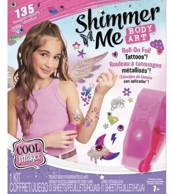 Produktbild von Cool Maker Shimmer Me Tattoo Studio, Tattoo-Set für Kinder, 7 Jahr(e), Mehrfarbig