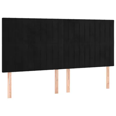 Zdjęcie produktu dla VidaXL 3116638, Czarny, Poliester, Drewno, 2000 mm, 118 cm, 128 cm, 50 mm