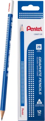 Produktbild von Pentel 2B CB60T-2B Dreikant-Holzbleistift 12x SET