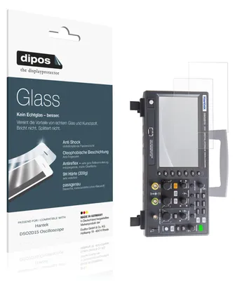 Produktbild von 2x Schutzfolie für Hantek DSO2D15 Oscilloscope matt - Anti-Shock 9H Folie dipos Glass Kunststoffglas