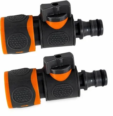 Produktbild von Xiciki 2 Stück Schnellkupplungs-Absperrventil, Absperrventil für Gartenschläuche, Schnellkupplungs-Schlauchverbinder und -Anschlüsse, Ein-/Aus-Ventil-Adapter