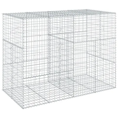 Produktbild von vidaXL Gabione mit Deckel 200x100x150 cm Verzinktes Eisen
