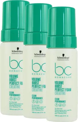 Produktbild von Schwarzkopf Bonacure Volume Boost 3 x 150 ml Volumenschaum Set