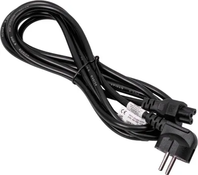 Produktbild von AKYGA Stromkabel AK-NB-10A Kleeblatt IEC C5 CEE 7/7 für Laptop 3m