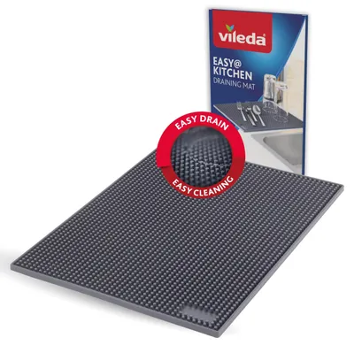 Produktbild von Vileda Abtropfmatte Geschirr 30x40cm - Trockenmatte - Anti-rutsch Spülmatte - Ro