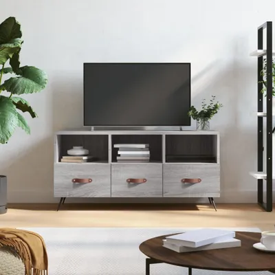 Produktbild von [Home] TV-Schrank Grau Sonoma 102x36x50 cm Holzwerkstoff , Neue Mode 2024 im häuslichen Leben