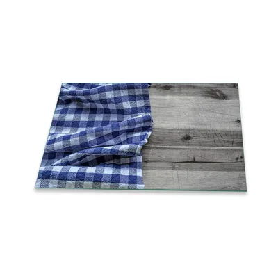 Produktbild von Herdabdeckplatte Glaskeramik 1 Teilig 80x52 Küche Schwarz Abdeckung Glas Spritzschutz