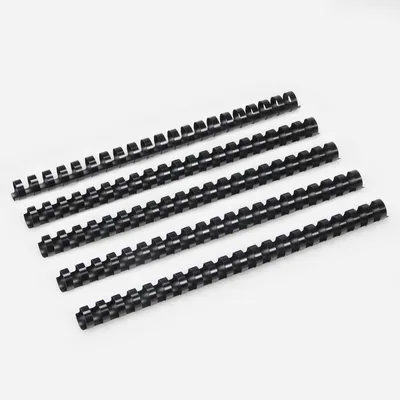 Bindruggen 20 mm, 21 Ringe, A4, 100 Stück, Schwarz