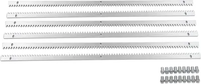 Produktbild von Schiebetorantrieb, elektrischer Automatikmotor mit Fernbedienungs-Set, 1200 kg, 6 m Zahnstange, hellgrau