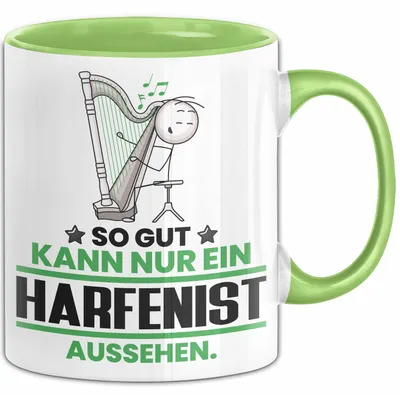 Produktbild von Harfenist Geschenk Tasse So Gut Kann Nur Ein Harfenist Aussehen Geschenkidee Kaffee-Becher (Grün)