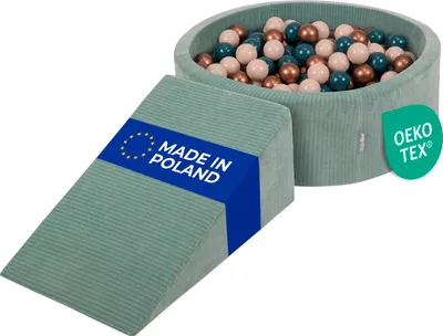 Produktbild von KiddyMoon Spielplatz Aus Schaumstoff Für Kinder mit Bälle Waschbare Bezug