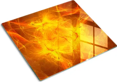 Imagen del producto de Placa de protección de vidrio – Cubierta para placa de cocina – Cubierta para placa de inducción – 60x52 cm – Limpieza fácil – Vidrio templado – Dorado