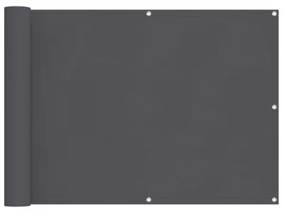 Obrázok produktu pre vidaXL balkónová zástena na ochranu súkromia z oxfordskej tkaniny 75x400 cm antracitová