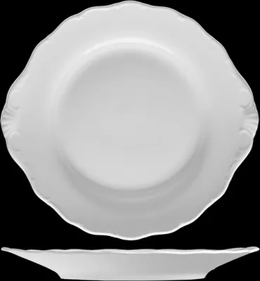 Produktbild von Tortenplatte 27 cm, weißes Porzellan, Verona, G. Benedikt