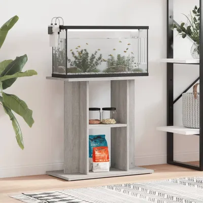 Produktbild von Cloris Designermöbel Aquariumständer Grau Sonoma 60x30x60 cm Holzwerkstoff 2024 Neu