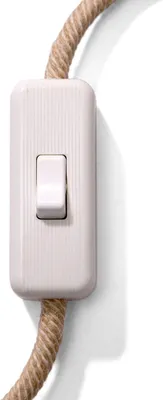 Image de Interrupteur à bascule unipolaire Creative-Cables – (blanc, 64 x 25 x 15 mm) – Indice de protection IP20 – Pour câbles de 2 et 3 x 0,75 mm²