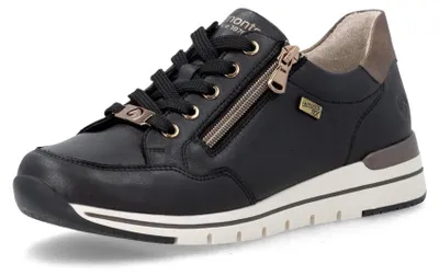 Produktbild von Remonte Damen Sneaker Halbschuhe Glattleder R6716-03 Schwarz Gr. 38