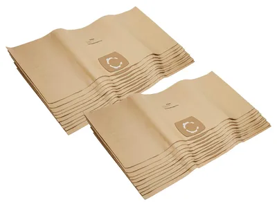 Produktbild von vhbw 20x Staubbeutel kompatibel mit Simpa 30 L Container Staubsauger - 33,3cm x 27,5cm Beige