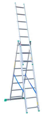 Image de Échelle Aluminium 3 Sections 510Cm 8+8+8 Échelons