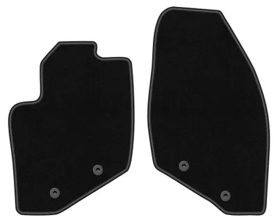 Produktbild von Velours-Fußmatten Vorne für Volvo S60 I 2000-2009 (Liftback) – 2-tlg, Schwarz, passgenau – Wielganizator BASIC