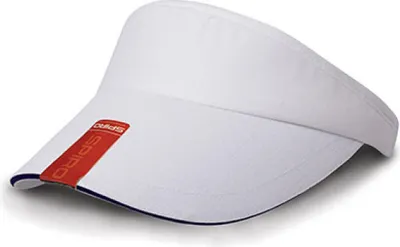Produktbild von Result Headwear RC048X | Herringbone Sun Visor Sonnenblende - Farbe: White/Navy - Größe: One Size
