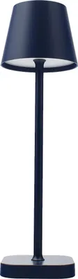 Produktbild von FlinQ Tischlampe Lume – Wiederaufladbar – Schlafzimmerlampe – Dimmbar mit Speicher – 3 Lichtstufen – 38 cm – Blau