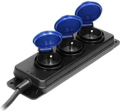 Obrázek produktu pro Prodlužovací kabel venkovní gumový IP44 3 zásuvky 5m ORNO OR-AE-13295/5M