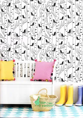 Produktbild von Coloray Fototapete 104x70 cm Latextapete Magicstick - Birdstrees für