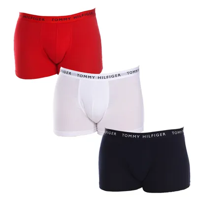Produktbild von Herren Boxershorts im 3er-Set: Rot/Blau/Weiß, elast. Bund, nachhaltig
