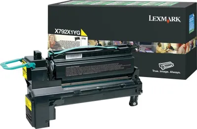 Zdjęcie produktu dla Lexmark X792X1YG Original Lexmark Tonerkartusche gelb return program (00X792X1YG,0X792X1YG,X792X1YG)