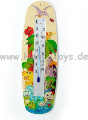 Obrázok produktu pre Drevená dekorácia Teplomer Dino ŠxDxV 80x15x255mm NOVINKA