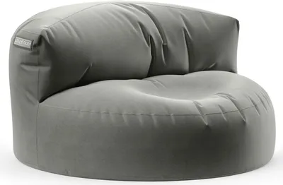 Produktbild von Green Bean® Sitzsack Sofa mit Füllmaterial - Lounge im Sitzsack-Design 90x50cm mit ergonomischer Rückenlehne & waschbarem Bezug - Indoor und Outdoor geeignet in Grau