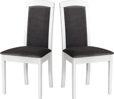Produktbild von Esszimmerstuhl, Holz Eiche Massiv Stuhl Stühle Küchenstuhl - Set 2x Roma 8 weiss