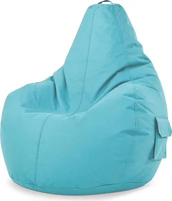 Produktbild von Green Bean® Sitzsack mit Rückenlehne "Cozy" 80x70x90cm - Gaming Chair mit 230L EPS Perlen Füllung - Türkis