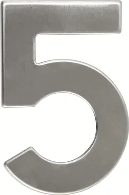 Immagine prodotto di numero civico n. 5 95 mm in acciaio inox