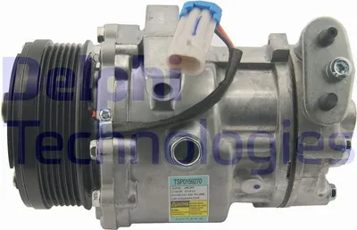 Produktbild von DELPHI TSP0159270 Sanden SD6V12 Klimaanlage Klimakompressor PAG 46 für OPEL Astra G CC (T98) Zafira A (T98) Astra G Caravan (T98) ASTRA G Cabriolet