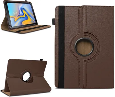 Produktbild von Tablet Hülle für Samsung Galaxy Tab A 10.5 2018 Tasche Schutzhülle 360° DrehbarFarben:Braun