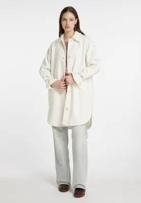 Image de Manteau pour femme SAPORTA - blanc en laine, taille L