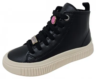 Produktbild von Geox Laquinny Girl Schnürstiefel Schwarz
