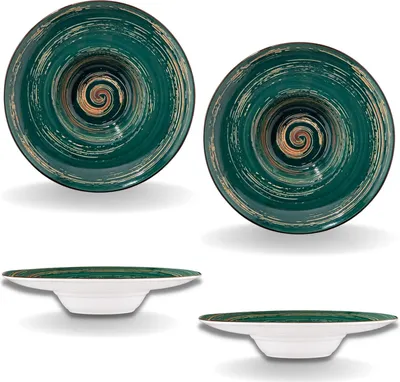 Immagine prodotto di Wilmax Piatto fondo 24 cm 200 ml verde porcellana, set da 2 WL-669525/A2