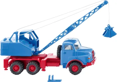 Produktbild von Wiking LKW MAN Hauber Kranwagen (Fuchs) - himmelblau 066206