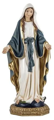 Wundertätige Madonna-Figur, Kunstharz, handbemalt, 30 cm