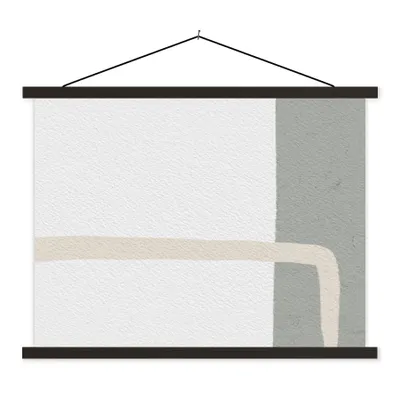 Produktbild von MuchoWow® Textilposter Abstrakt - Minimalismus - Design 60x45 cm mit schwarzem Rahmen - Poster Schlafzimmer