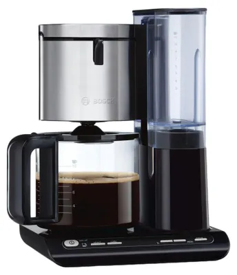 Produktbild von Bosch TKA8633, Tropfen, freistehend, Schwarz, Edelstahl, 50/60 Hz, 2.91 kg, 3.78 kg