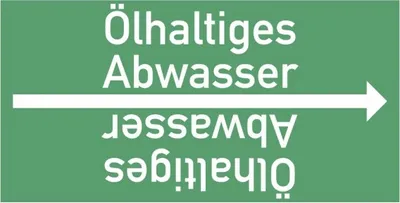 Produktbild von Dreifke® Rohrleitungsband Ölhaltiges Abwasser, DIN 2403, ab Ø 15mm, grün/weiß...