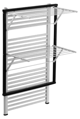 Produktbild von Wäscheständer Klaus 608 mit Heizkörperbefestigung, 9 laufende Meter Wäscheleine, Buche/Aluminium